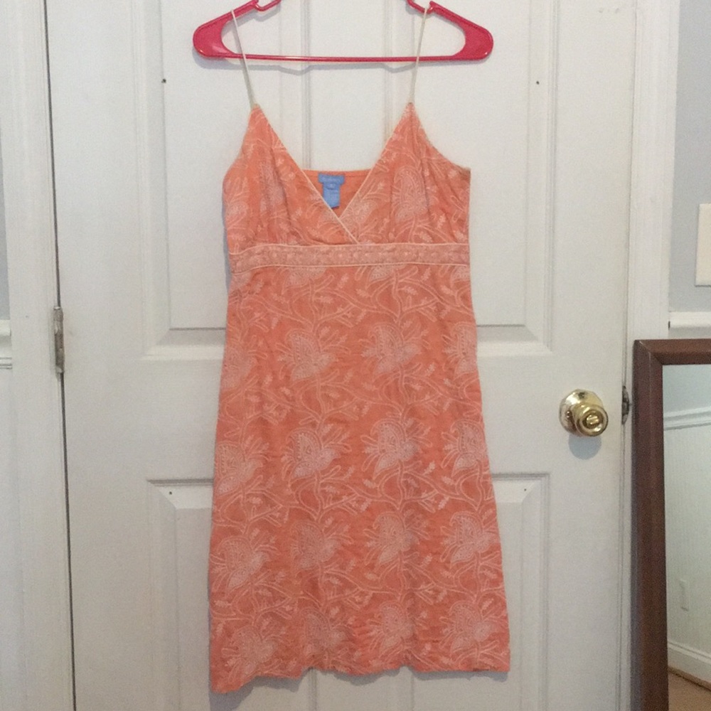 Gorgeous coral gently worn dress
